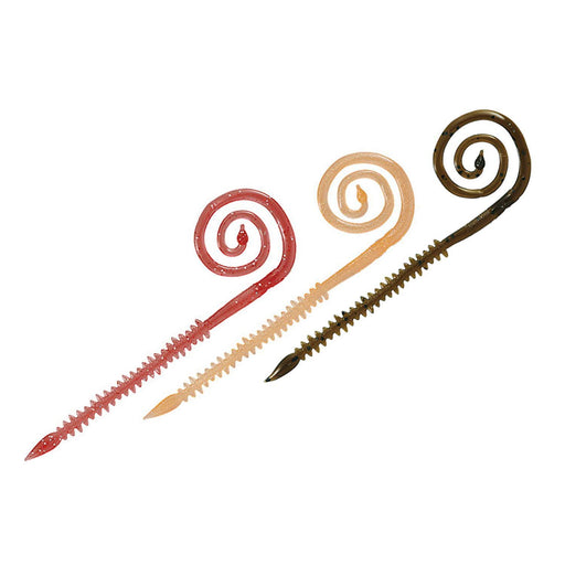 Daiwa Red Fang Nakai Mushi Curly Worm 7 Inch Select Three Pack-Kiichin - The #1 Place for Japanese Goods in Your Hand!