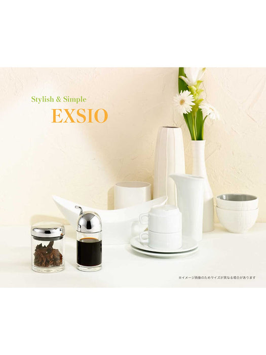 Daiwa Exio EX-6 Anti-Drip Soy Sauce Dispenser 210Ml Silver Japan Made