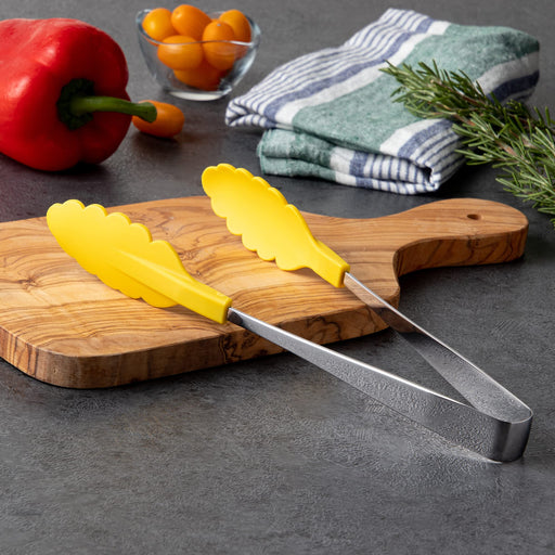 Endo Shoji Yellow Heat-Resistant Antibacterial Tongs Stainless Steel Tip-Kiichin - The #1 Place for Japanese Goods in Your Hand!