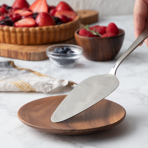 Endo Shoji Sus304 Lilac Cake Server Made in Japan for Commercial Use-Kiichin - The #1 Place for Japanese Goods in Your Hand!