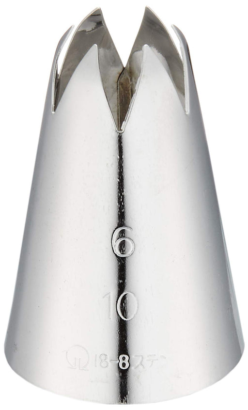 Endo Shoji Flower Shape Nozzle 6-Cut No.10 Stainless Steel Japan Made-Kiichin - The #1 Place for Japanese Goods in Your Hand!