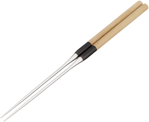 Endo Shoji Premium 135mm Cooking Chopsticks with White Wood Handle-Kiichin - The #1 Place for Japanese Goods in Your Hand!
