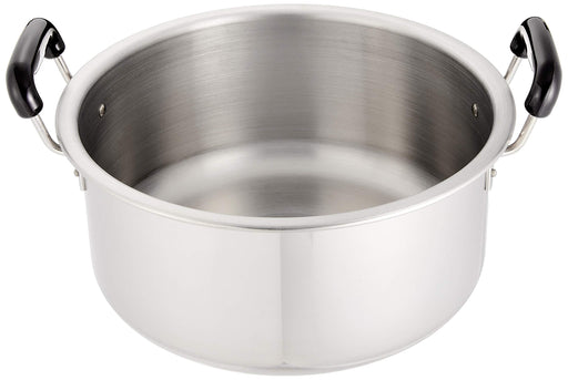 Endo Shoji 30cm Stainless Steel Pot with Plastic Handle for Induction Cookers-Kiichin - The #1 Place for Japanese Goods in Your Hand!