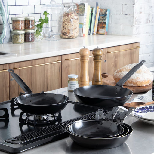 Endo Shoji Tkg Iron Frying Pan 24cm - Durable High-Heat Retention IH Compatible-Kiichin - The #1 Place for Japanese Goods in Your Hand!