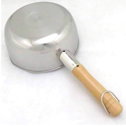 Endo Shoji Yukihira Pot 24cm Stainless Steel with Wooden Handle 3.7L-Kiichin - The #1 Place for Japanese Goods in Your Hand!