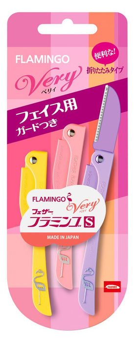 Feather Safety Razor - Flamingo S Berry 3Pcs High-Quality Razor Set-Kiichin - The #1 Place for Japanese Goods in Your Hand!