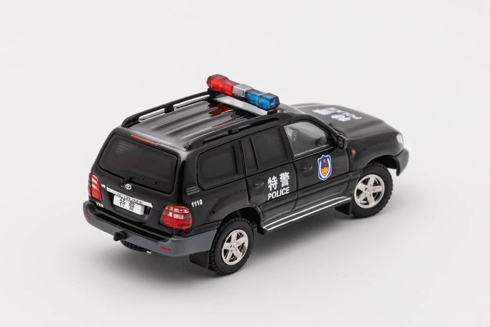 Gaincorp Products 1:64 Toyota Land Cruiser 100 LHD SWAT Black Finish Model-Kiichin - The #1 Place for Japanese Goods in Your Hand!