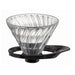 Hario V60 VDGR-02-B Glass Dripper 1-4 Cups Japan Black-Kiichin - The #1 Place for Japanese Goods in Your Hand!