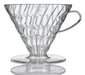 Hario V60 Transparent Dripper 03 Clear VDR-03-T 1-6 Cups Coffee Japan-Kiichin - The #1 Place for Japanese Goods in Your Hand!