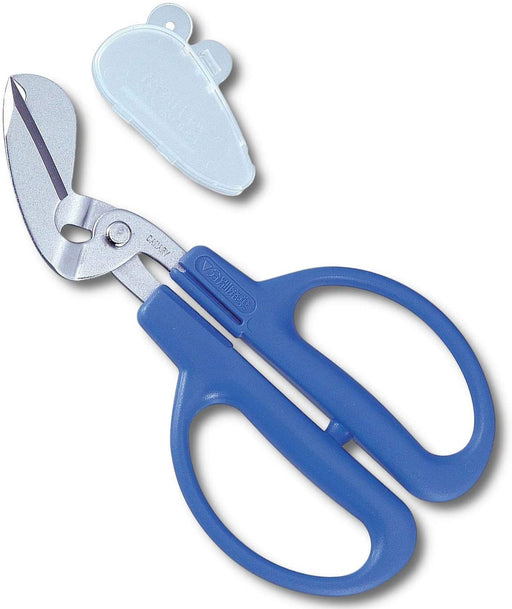 Hasegawa Knives PS-50H Blue Plastic Bottle Scissors 16cm Total Length 3.4cm Blade-Kiichin - The #1 Place for Japanese Goods in Your Hand!