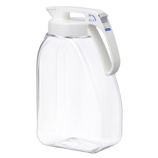 Iwasaki Industries 3.0L Cold Water Bottle Seamless Pitcher Hot Water Safe White Japan-Kiichin - The #1 Place for Japanese Goods in Your Hand!