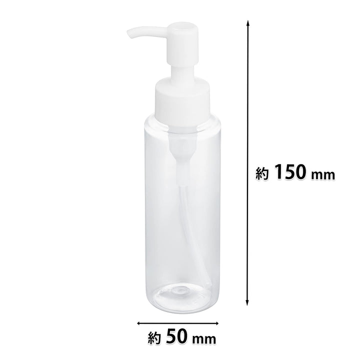 Kai 100ml Clear Cosmetic Pump Bottle for Travel Shampoo Conditioner