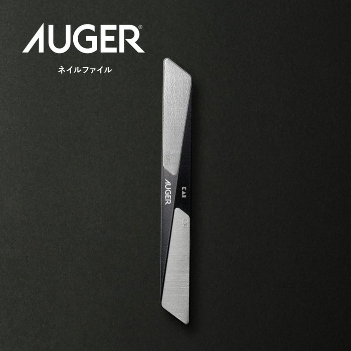 Kai Auger Men's Double-Sided Stainless Steel Nail File Black