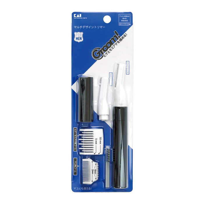 Kai Corporation Groom Multi-Trimmer Beard Trimmer HC3001 Black 1-count