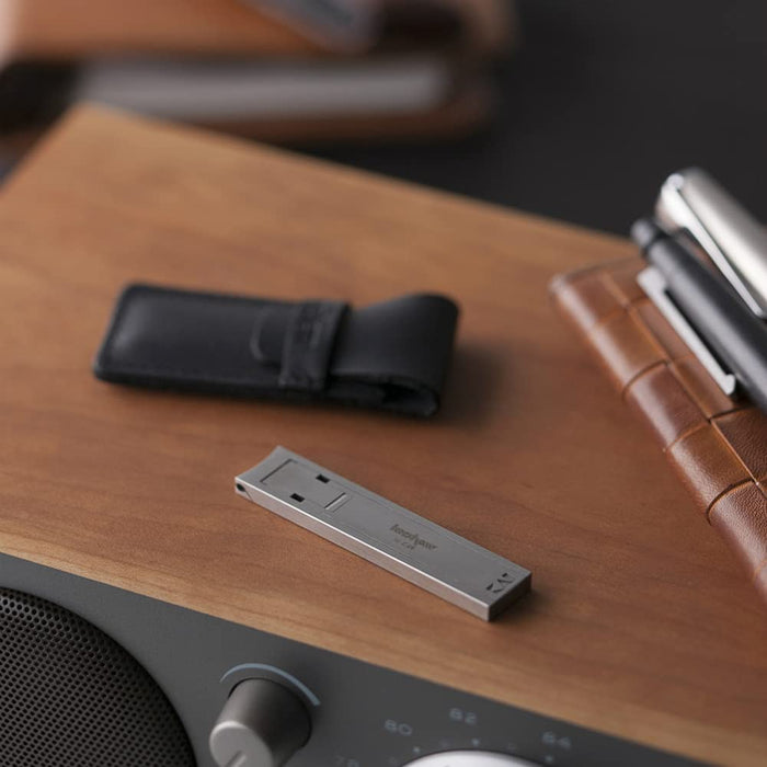 Kai Nail Clippers Leaf Type Curved Blade with Leather Case Made in Japan