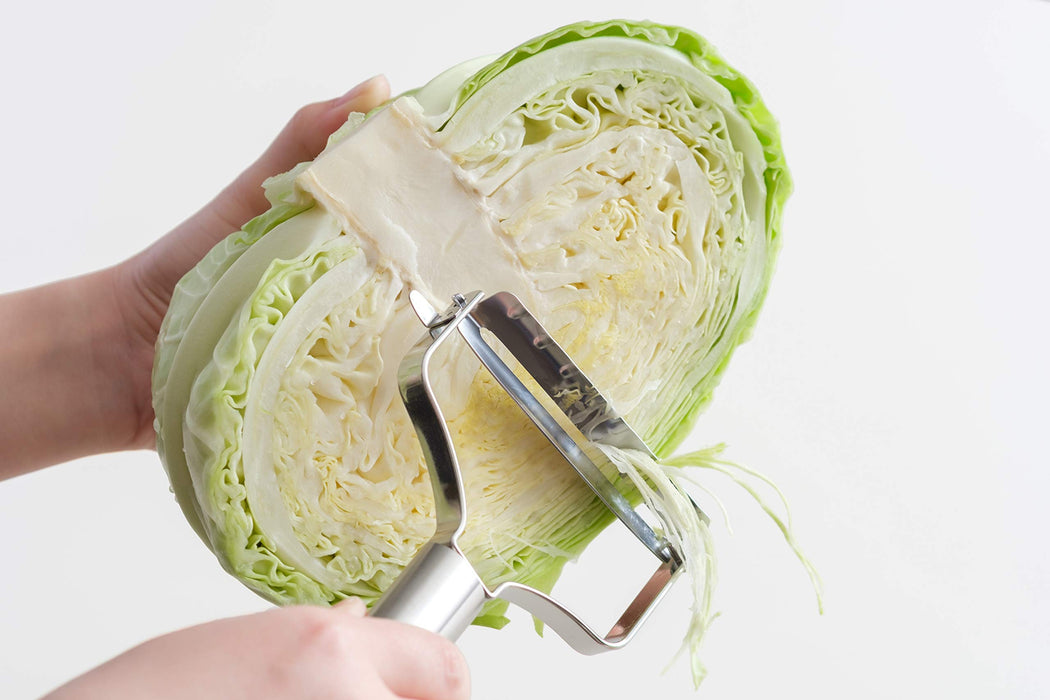 Kai Peeler Seki Magoroku Wide Stainless Steel Kitchen Tool Japan Silver