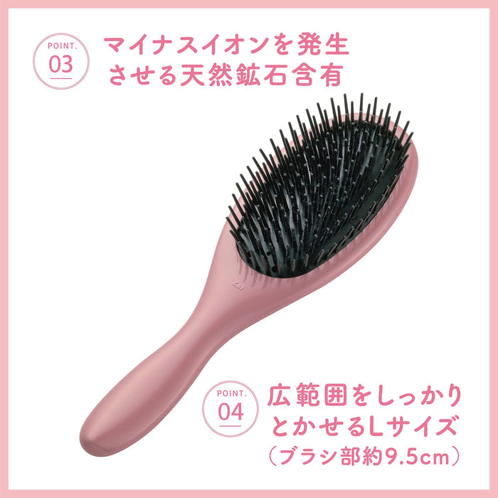 Kai Poly Hair Brush L with Negative Ions for Scalp Care and Styling
