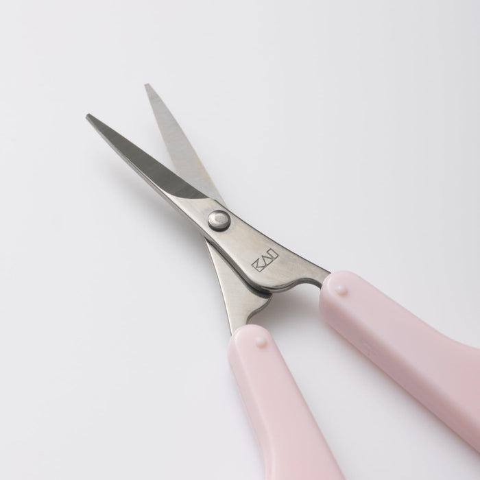 Kai Corporation Pink Slim Blade Scissors with Cap Thin Blade Design