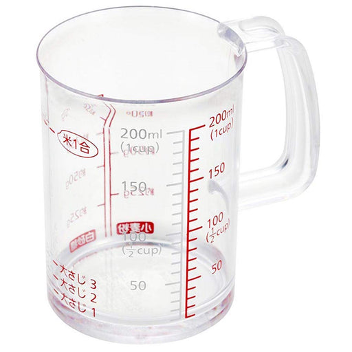 Kai Corporation Heat Resistant Measuring Cup 200ml Pours Anywhere Made in Japan-Kiichin - The #1 Place for Japanese Goods in Your Hand!