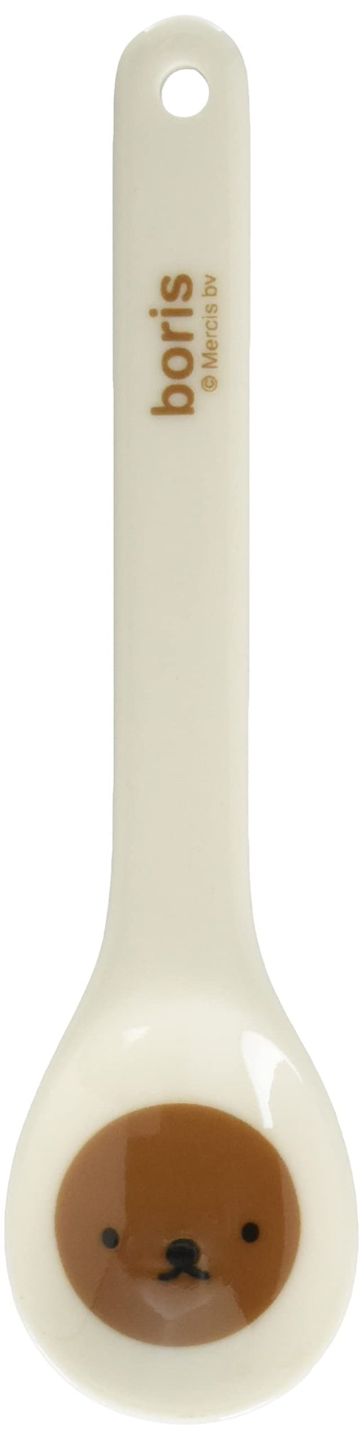 Kanesho Pottery Miffy Police Ceramic Spoon Brown 13cm 409628 Face Up Design-Kiichin - The #1 Place for Japanese Goods in Your Hand!