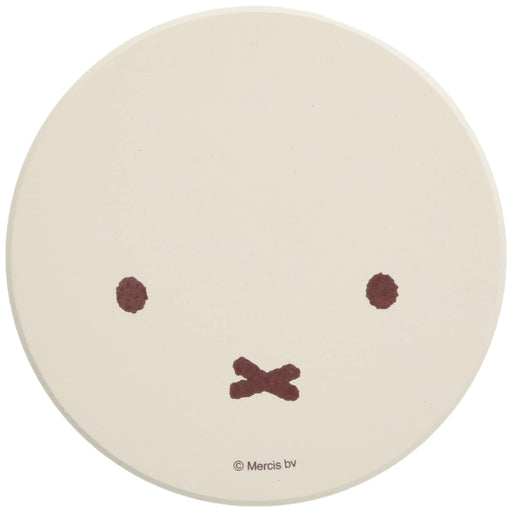 Kanesho Pottery Miffy Face Ceramic Water Absorbent Coaster 9cm-Kiichin - The #1 Place for Japanese Goods in Your Hand!