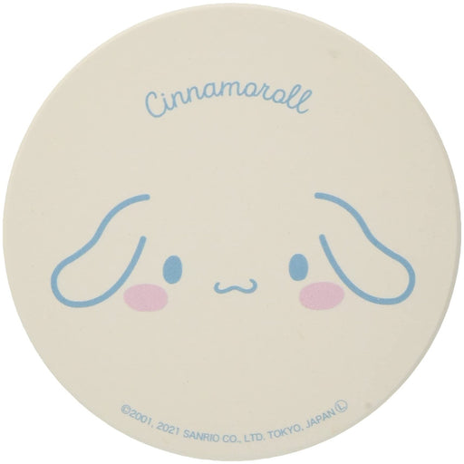Kanesho Pottery Ceramic Coaster 9cm Cinnamoroll Face Water Absorbent-Kiichin - The #1 Place for Japanese Goods in Your Hand!