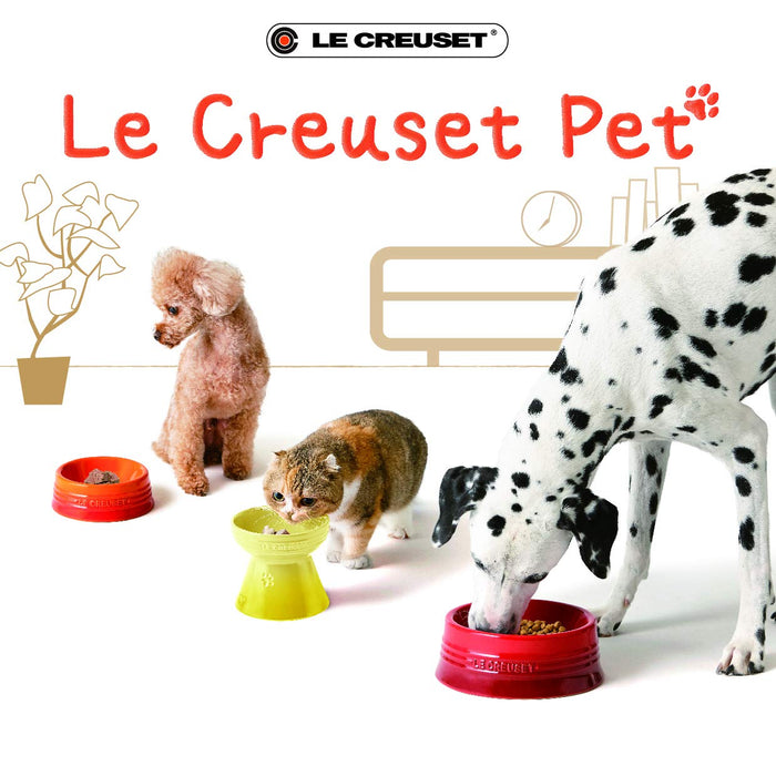 Le Creuset Pet Bowl M Cherry Red Stain Resistant Microwave Safe Japan-Kiichin - The #1 Place for Japanese Goods in Your Hand!