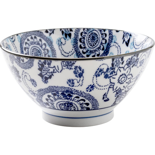 Minoru Pottery Windmill Navy Blue Reverse Type 60 Bowl 4965583743439-Kiichin - The #1 Place for Japanese Goods in Your Hand!