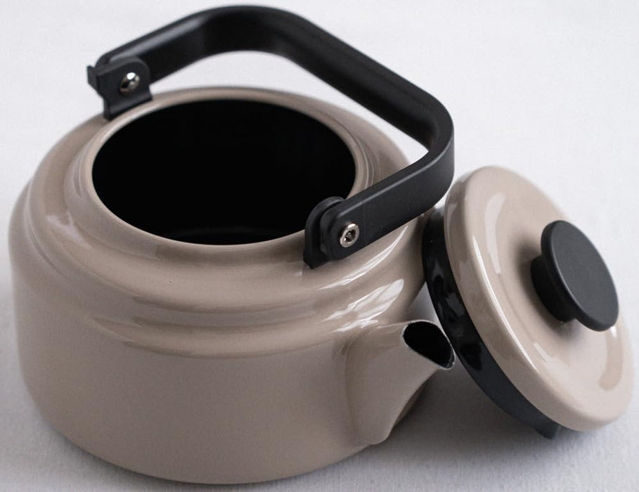 Noda Horo Amukettle Beige Enamel Induction Ready Heat Resistant Am-20K Be