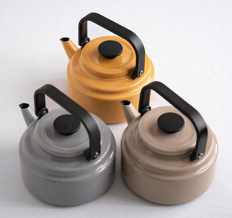 Noda Horo Amukettle Beige Enamel Induction Ready Heat Resistant Am-20K Be