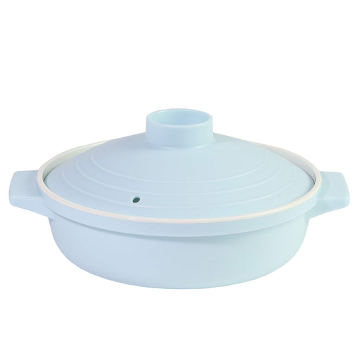 Pearl Metal 18Cm Powder Blue Microwave Cooking Pot A La Mode CC-1502-Kiichin - The #1 Place for Japanese Goods in Your Hand!