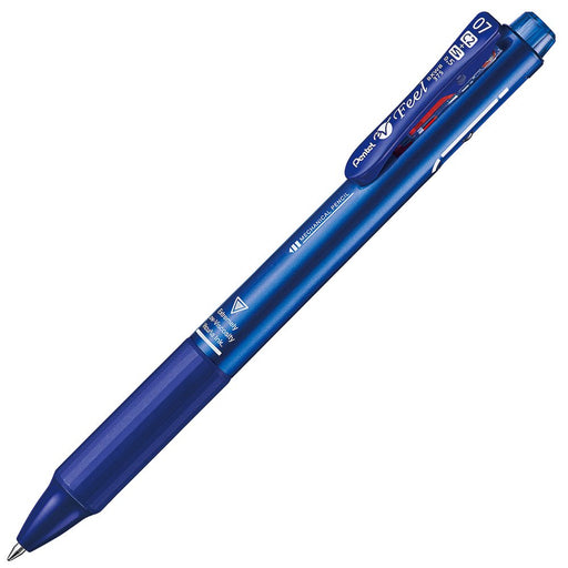 Pentel 0.7mm Multifunctional Ballpoint Pen Feel BXWB375MC in Metallic Blue-Kiichin - The #1 Place for Japanese Goods in Your Hand!
