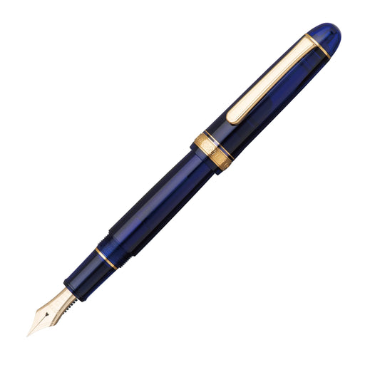 Platinum Fountain Pen #3776 Century Chartres Blue Bold Size 139.5X15.4mm Thick 20.5G-Kiichin - The #1 Place for Japanese Goods in Your Hand!