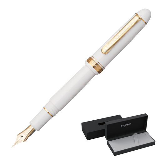 Platinum Fountain Pen - #3776 Century Chenonceau White Extra Fine Pnb-15000#2-1-Kiichin - The #1 Place for Japanese Goods in Your Hand!