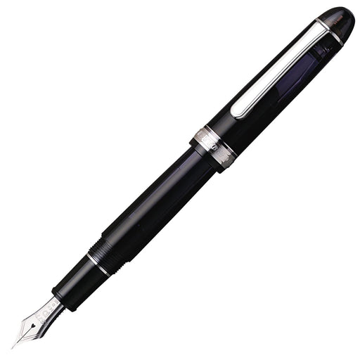 Platinum 3776 Century Black Diamond Fountain Pen with Bold B Rhodium Finish-Kiichin - The #1 Place for Japanese Goods in Your Hand!