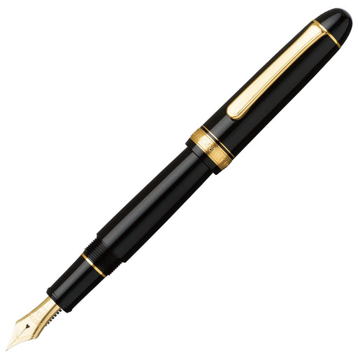 Platinum #3776 Century Black Fountain Pen - Bold Nib Regular Import-Kiichin - The #1 Place for Japanese Goods in Your Hand!