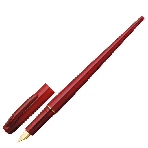 Platinum Fountain Pen Desk Set Red with Extra Fine Tip - Dpq-700A#10-1-Kiichin - The #1 Place for Japanese Goods in Your Hand!