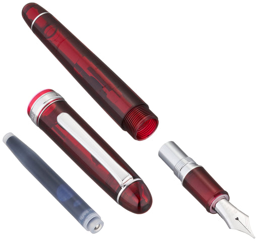 Platinum Fountain Pen 3776 Century Medium Point Rhodium Finish Burgundy PNB-18000CR Dual Use-Kiichin - The #1 Place for Japanese Goods in Your Hand!