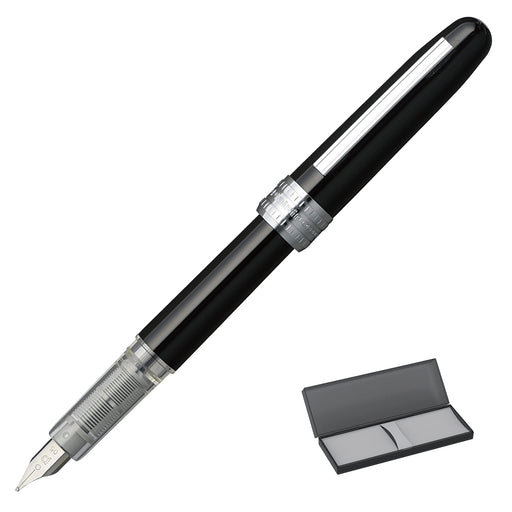 Platinum Fountain Pen Plaisir Medium Point Black Mist PGB-1500#1-3 Model-Kiichin - The #1 Place for Japanese Goods in Your Hand!