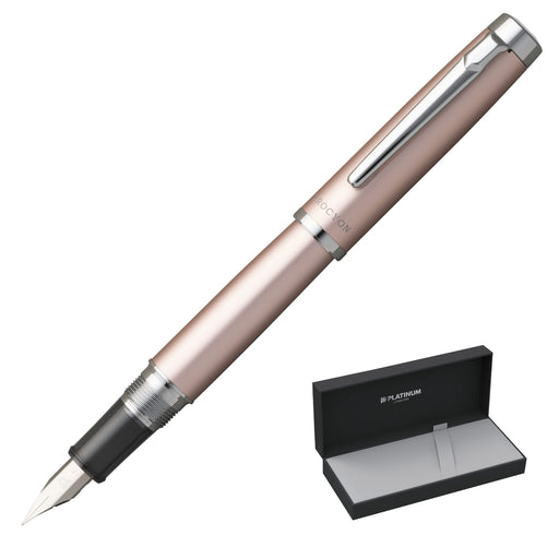 Platinum Fountain Pen Procion Luster Medium Point in Rose Gold-Kiichin - The #1 Place for Japanese Goods in Your Hand!