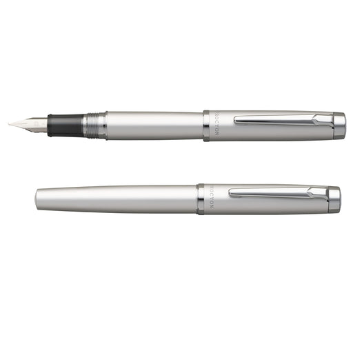 Platinum Procion Luster Medium Point Fountain Pen Satin Silver PNS-8000#79-3-Kiichin - The #1 Place for Japanese Goods in Your Hand!