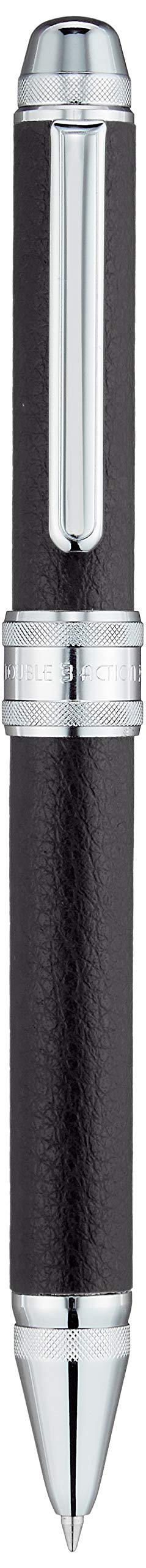 Platinum Fountain Pen Multifunctional Double Action Black Cow Leather Wrapped MWBL-3000#1-Kiichin - The #1 Place for Japanese Goods in Your Hand!