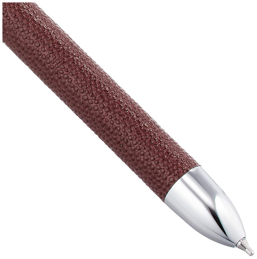 Platinum Multifunctional Fountain Pen Double 3 Action Sarabo Embossed Cowhide Wrap Wine Mwbl-3000S#10-Kiichin - The #1 Place for Japanese Goods in Your Hand!