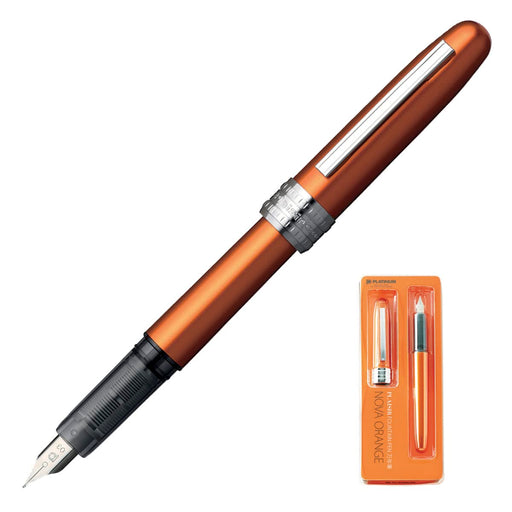 Platinum Plaisir Pgb-1000#25 Fountain Pen in Nova Orange-Kiichin - The #1 Place for Japanese Goods in Your Hand!