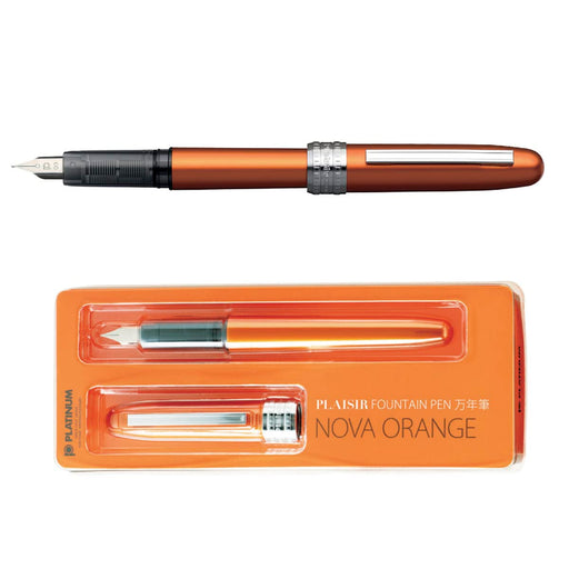 Platinum Plaisir Pgb-1000#25 Fountain Pen in Nova Orange-Kiichin - The #1 Place for Japanese Goods in Your Hand!