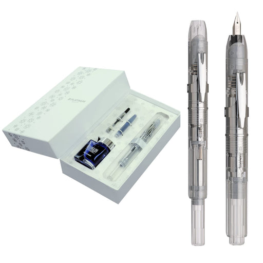Platinum Curidas Fountain Pen Dual-Use Extra-Fine EF Christmas Limited Edition Red & White PKN-7000Setrd-6-EF-Kiichin - The #1 Place for Japanese Goods in Your Hand!
