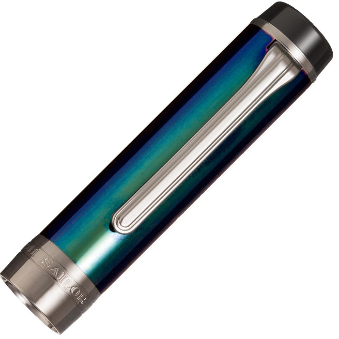 Sailor Cylint Lagoon Fountain Pen Medium Nib Colored Stainless Steel