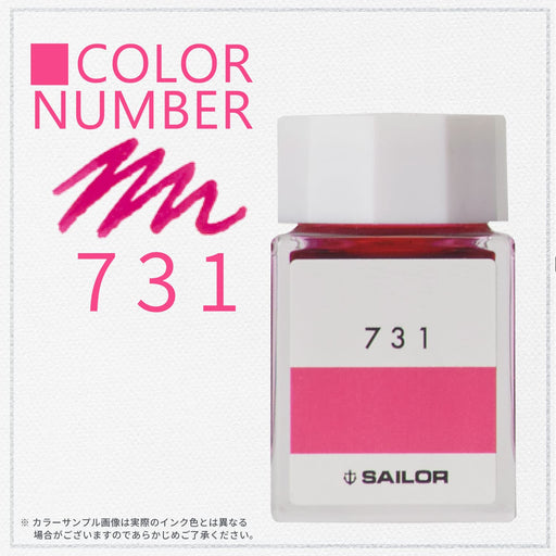 Sailor Fountain Pen 731 with Kobo Dye 20ml Bottle Ink - Model 13-6210-731-Kiichin - The #1 Place for Japanese Goods in Your Hand!