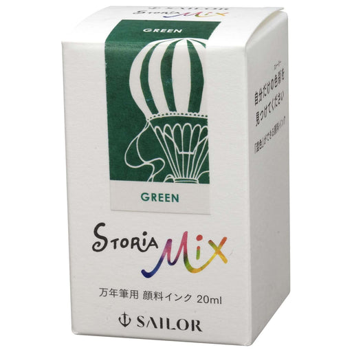 Sailor Fountain Pen Storia Mix Pigment Green Ink 20ml Bottle 13-1503-260-Kiichin - The #1 Place for Japanese Goods in Your Hand!