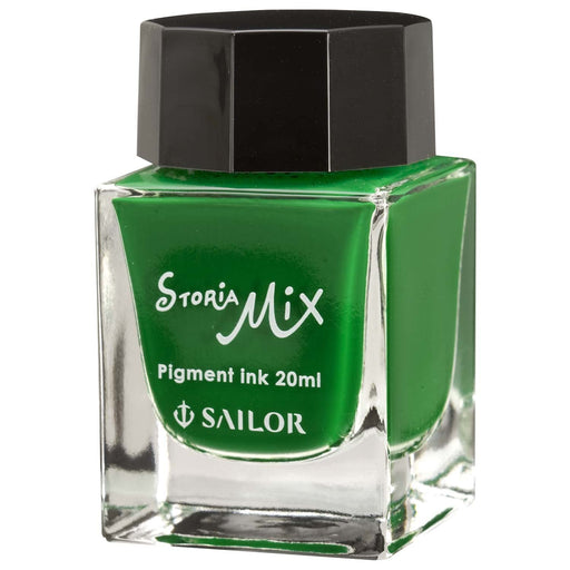 Sailor Fountain Pen Storia Mix Pigment 20ml Ink Bottle - Yellow Green 13-1503-267-Kiichin - The #1 Place for Japanese Goods in Your Hand!